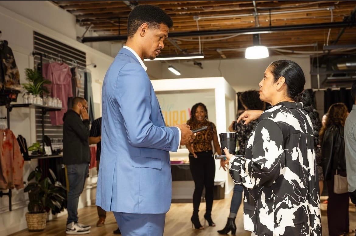 Community members gathered for a workshop